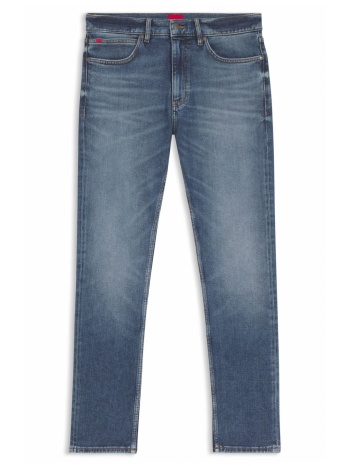 hugo παντελονι jeans 708 slim fit ανοιχτο μπλε