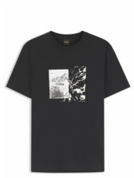 boss casual t-shirt te motors μαυρο