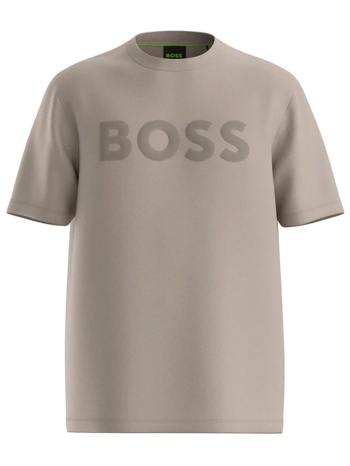boss athleisure t-shirt ts_structure logo πουρο καφε