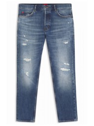 hugo παντελονι jeans 634 tapered fit μπλε