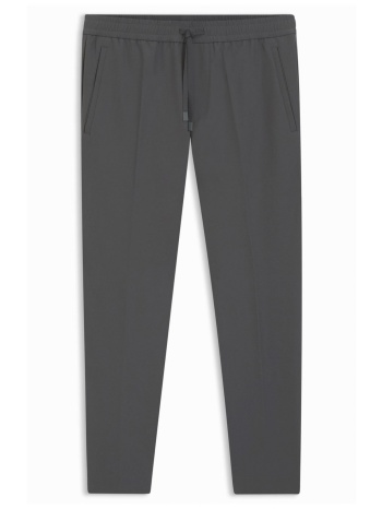 boss athleisure παντελονι chino t-flex tapered fit γκρι