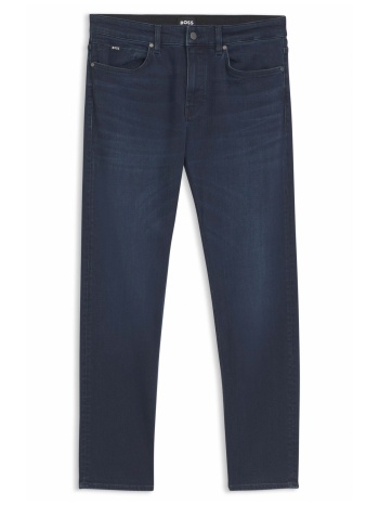 boss παντελονι jeans p-delaware slim fit μπλε