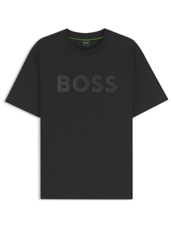boss athleisure t-shirt ts_structure logo μαυρο