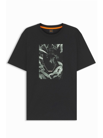 boss casual t-shirt te_animali μαυρο