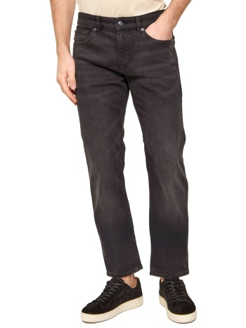 boss casual παντελονι jeans slim fit delaware bc-l-p μαυρο