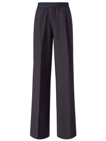 pinko παντελονι palazzo phaius trousers λαστιχο σκουρο μπλε