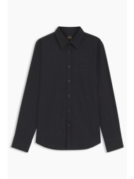 boss casual πουκαμισο relegant_6_m regular fit μαυρο