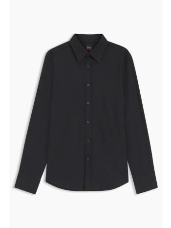 boss casual πουκαμισο relegant_6_m regular fit μαυρο
