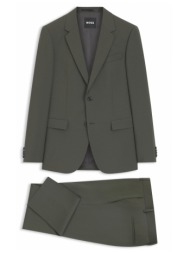 boss κοστουμι lanificio tesse biella stretch slim fit h-houston-2pcs-263 χακι
