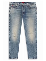 hugo παντελονι jeans 634 tapered fit ανοιχτο μπλε