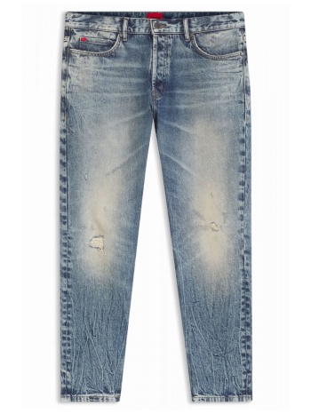 hugo παντελονι jeans 634 tapered fit ανοιχτο μπλε