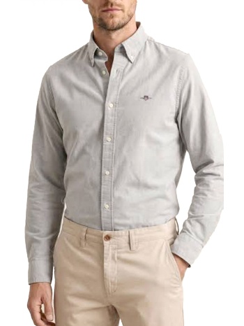 gant πουκαμισο slim oxford γκρι σε προσφορά