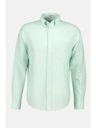 gant πουκαμισο regular fit μικροσχεδιο menta