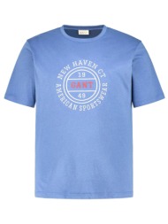 gant t-shirt large graphic logo μπλε