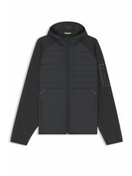 boss athleisure μπουφανοζακετα hoodie j_urbanex hybrid hd μαυρο