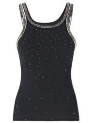 pinko tank top coriandoli canotta τρουκς μαυρο