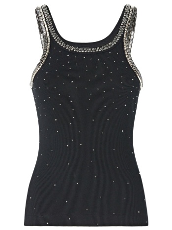 pinko tank top coriandoli canotta τρουκς μαυρο