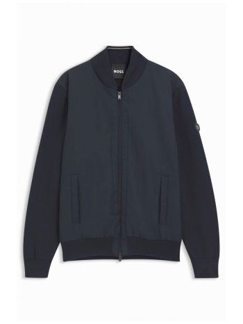 boss φουτερ fullzip c-levaio μπλε