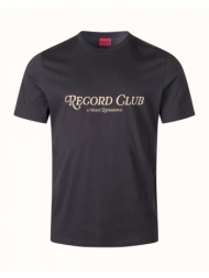 hugo t-shirt durectee logo μαυρο