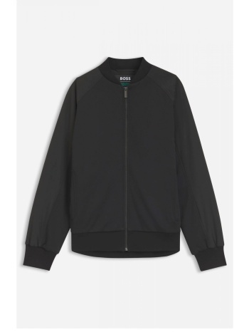 boss φουτερ fullzip c-skiles 180_am μαυρο