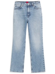 hugo παντελονι jeans gulianne high rise straight fit γαλαζιο