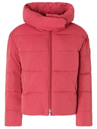 pinko μπουφαν giza quilted jacket κοκκινο