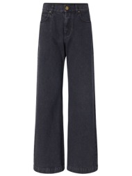 pinko παντελονι jeans wanda trousers σκουρο γκρι