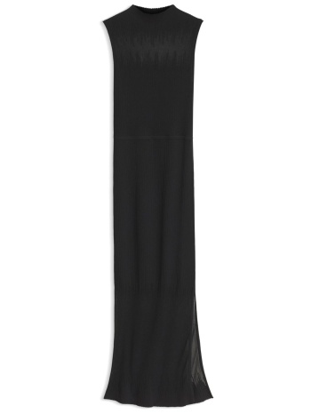 hugo φορεμα πλεκτο midi sieffily λουπετο ribbed c-thru