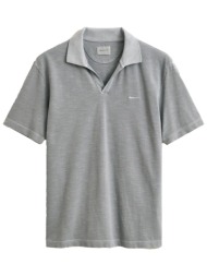 gant polo washed slub γκρι