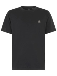 moose knuckles t-shirt crescent tee μαυρο