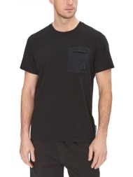 moose knuckles t-shirt dalon tee pocket μαυρο