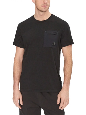 moose knuckles t-shirt dalon tee pocket μαυρο
