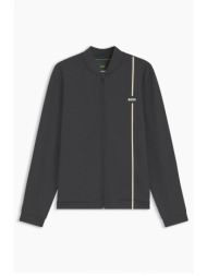 boss athleisure φουτερ fullzip sw toc game fz μαυρο