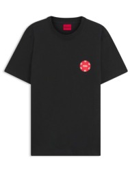 hugo t-shirt datril logo μαυρο
