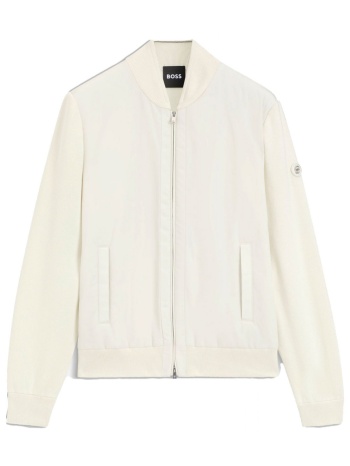 boss φουτερ fullzip c-levaio εκρου