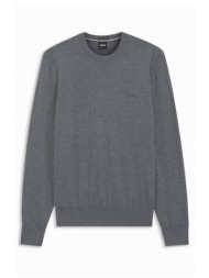 boss πλεκτο crew neck h-leno-l γκρι
