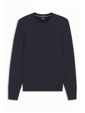 boss πλεκτο crew neck h-leno-l μπλε