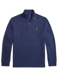 ralph lauren φουτερ halfzip logo μπλε