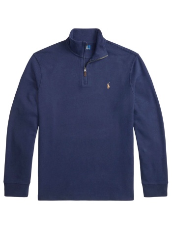 ralph lauren φουτερ halfzip logo μπλε