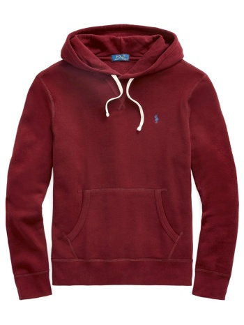 ralph lauren φουτερ hoodie logo sweatshirt μπορντω