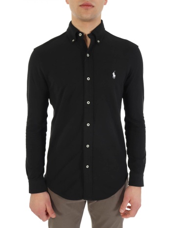 ralph lauren πουκαμισο featherweight mesh button down μαυρο