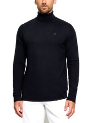 karl lagerfeld πλεκτο rollneck logo μαυρο