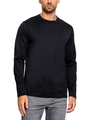 karl lagerfeld t-shirt crewneck ls μαυρο
