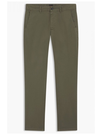 boss casual παντελονι chino slim fit χακι