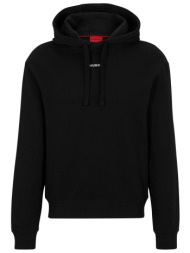 hugo φουτερ hoodie dapo logo μαυρο