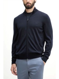 boss πλεκτο fullzip h-balonso-l μπλε