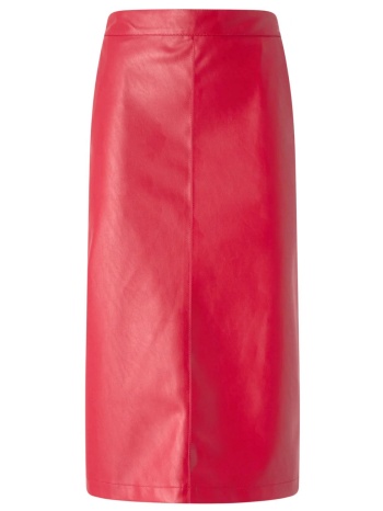 pinko φουστα maxi gerbera skirt kokkino