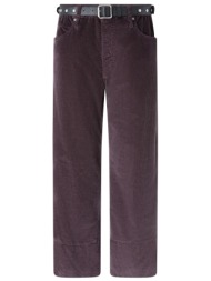 pinko παντελονι cyntia cropped trousers βυσσινι