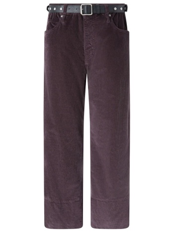 pinko παντελονι cyntia cropped trousers βυσσινι