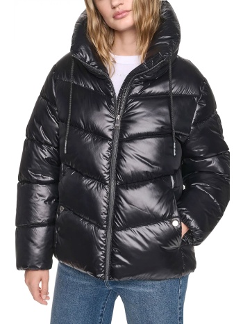 dkny μπουφαν καπιτονε water resistant με ορθιο γιακα τσεπες